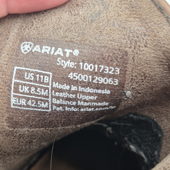 Ariat Darlin Leather Western Full Grain Womens Boot Brown Tan US 11B - Picture 13 of 13